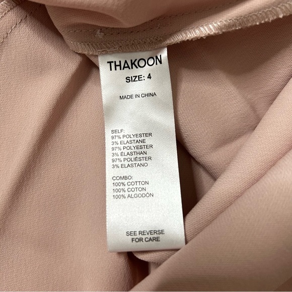 Thakoon Dusty Blush Nude Midi Slip Dress Size 4 Minimalist Clean Girl Neutral - Picture 3 of 14